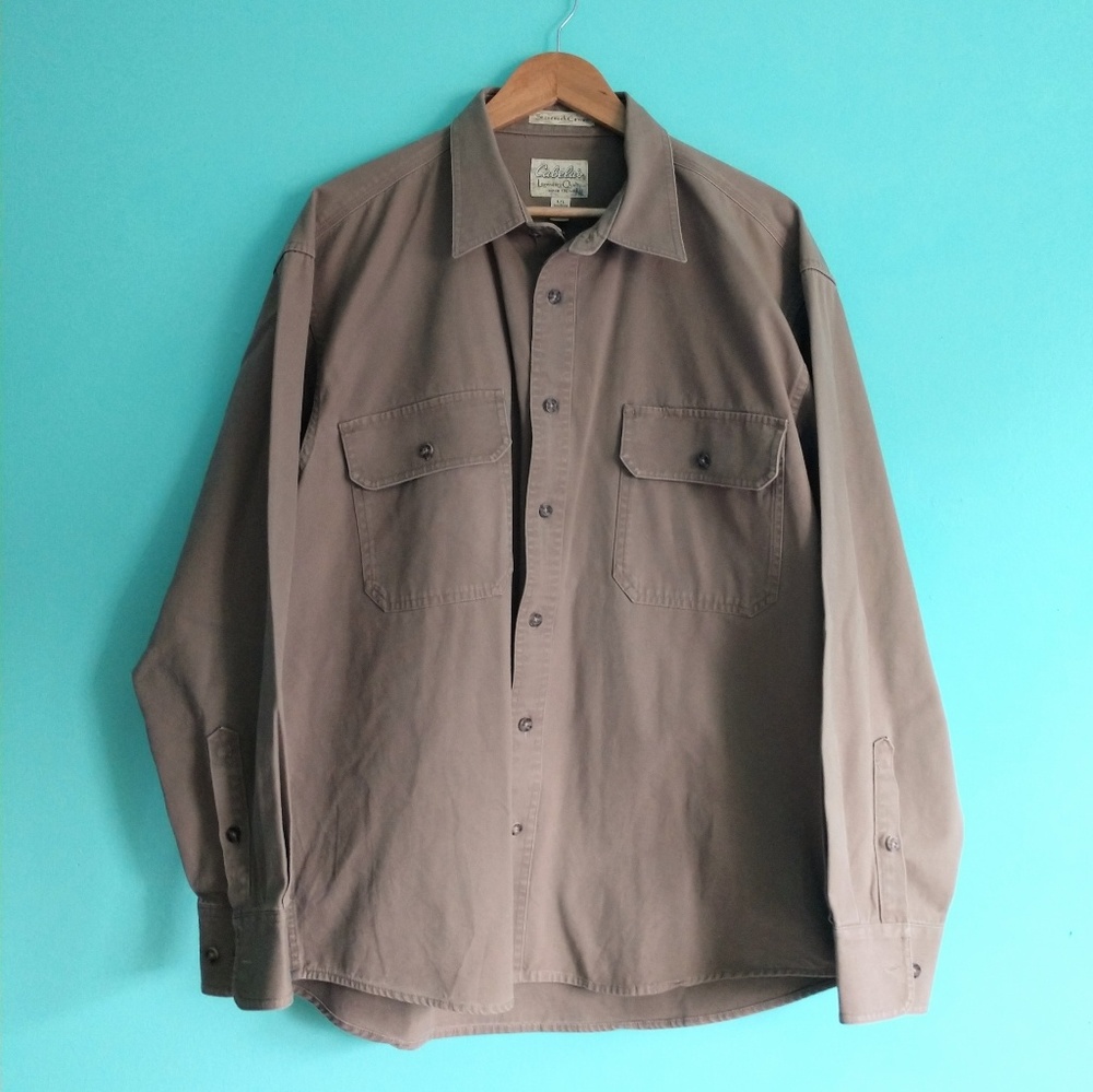 👷 CABELA'S Roughneck Stonewash Canvas Shirt